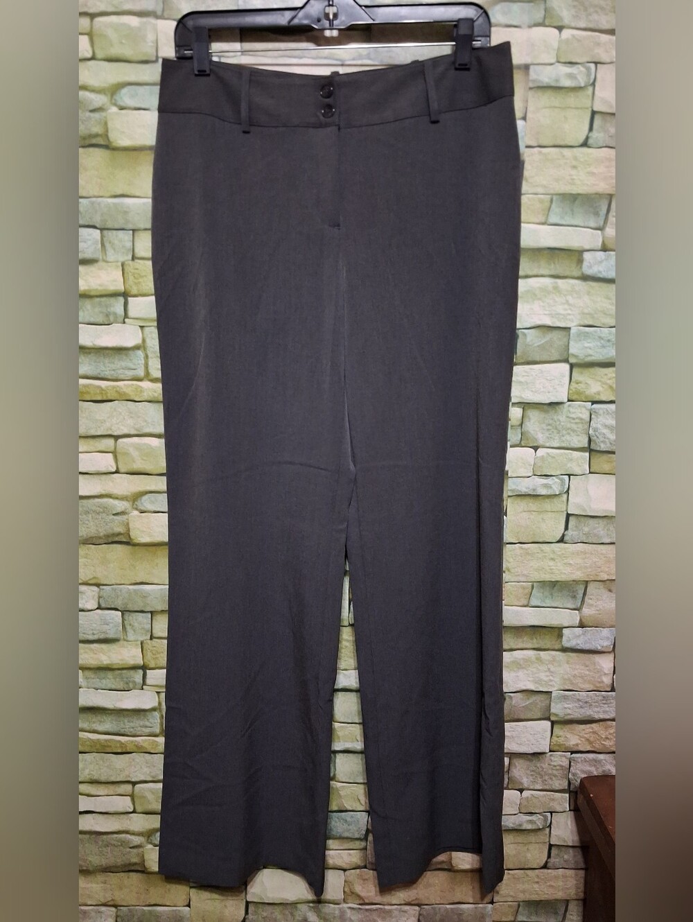 New Worthington Size 8 Gray Slacks Trousers Modern Fit